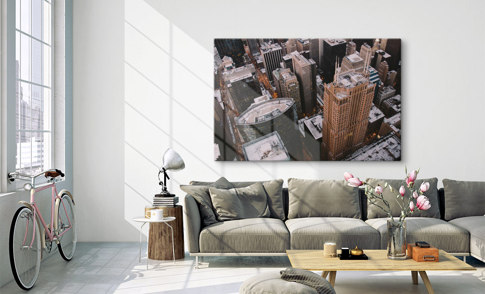 photo sur aluminium habitation