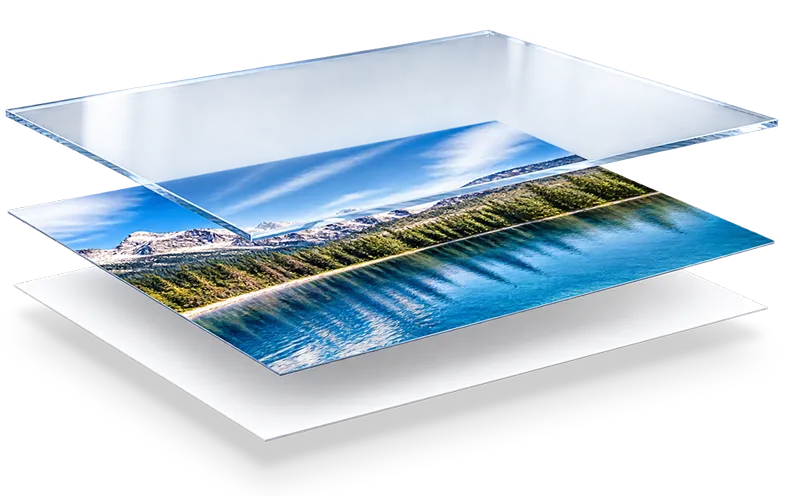 plexiglas structure infographie